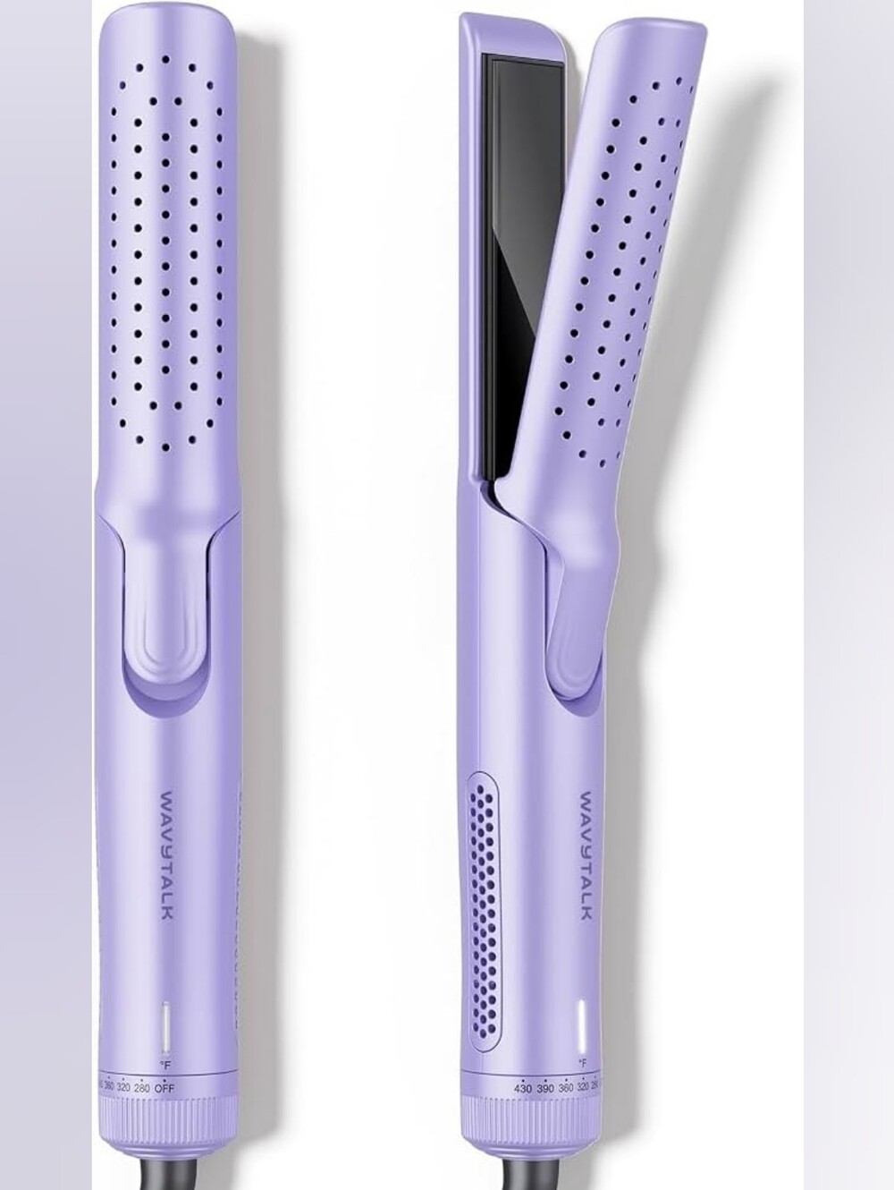 Wavytalk Airflow Hair Straightener & Curler 2 In 1 Purple